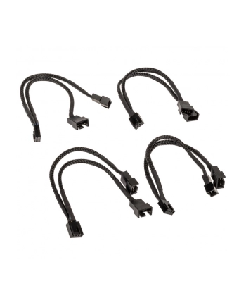 AKASA  PWM Lüftersplitter , 4ER PACK - czarny (AKCBFA04KT04) AK-CBFA04-KT04 nr 2