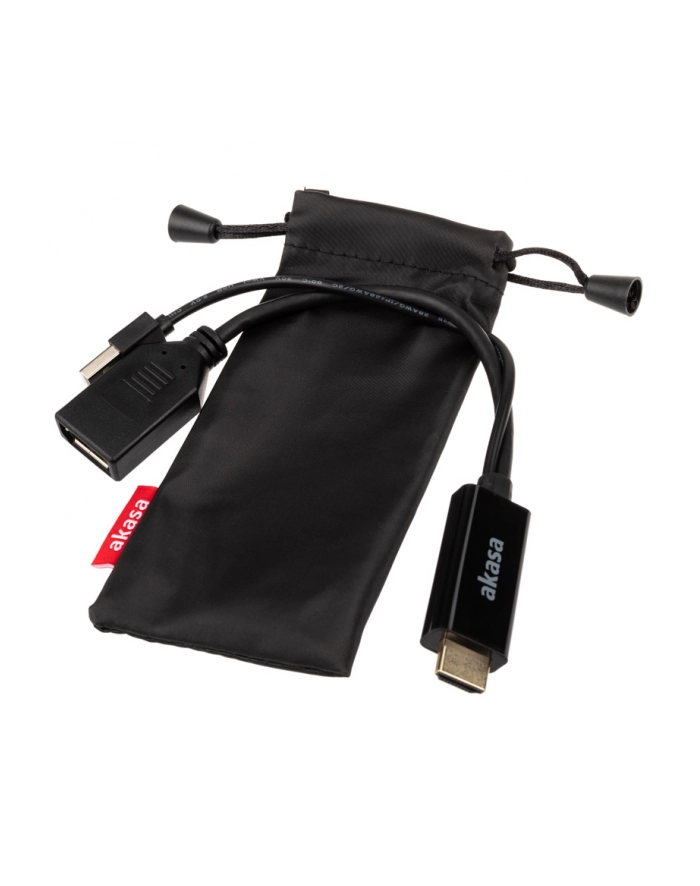 Akasa Adapter Av Hdmi - Displayport + Usb-A Czarny (AKCBHD2425BK) główny
