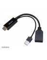 Akasa Adapter Av Hdmi - Displayport + Usb-A Czarny (AKCBHD2425BK) - nr 2