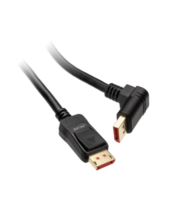 INLINE KABEL 8K (UHD-2) DISPLAYPORT KABEL, NACH UNTEN GEWINKELT, CZARNY - 3M (17153U)  (17153U) nr 2