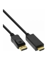 InLine Kabel InLine InLine Kabel adapter HDMI - DP (DisplayPort) z konwerterem - obługa 4K/60Hz - czarny - 3m (17183I) - nr 3