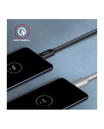Axagon BUCM3-AM10AB, SPEED kabel USB-C <-> USB-A, 1m, USB 3.2 Gen 1, 3A, ALU, czarny(AXN)