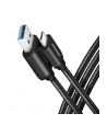 Axagon BUCM3-AM20AB, SPEED kabel USB-C <-> USB-A, 2m, USB 3.2 Gen 1, 3A, ALU, oplet, czarny  (AXN) - nr 15