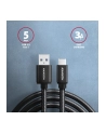 Axagon BUCM3-AM20AB, SPEED kabel USB-C <-> USB-A, 2m, USB 3.2 Gen 1, 3A, ALU, oplet, czarny  (AXN) - nr 8