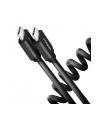 Axagon BUCM-CM10TB, TWISTER kabel USB-C <-> USB-C, 0.6m, USB 2.0, 3A, ALU, tpe, CZARNY (AXN) - nr 9