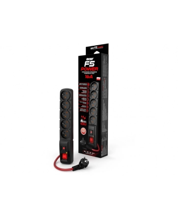 Hsk Data Acar F5 Power 16A 5 gniazd 3m czarna (W2290)