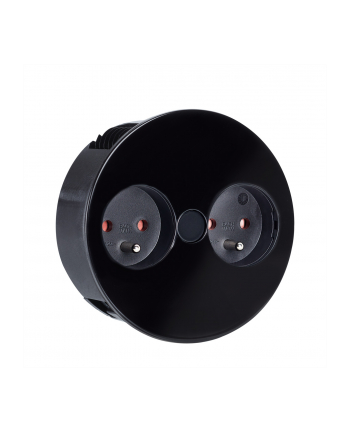 Bachmann Gniazdo Kuchenne Do Blatu Podwójne Z Bolcem Twist Czarny Mat BM931152