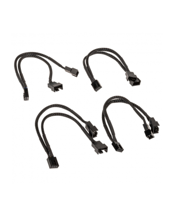 AKASA  PWM Lüftersplitter , 4ER PACK - czarny (AKCBFA04KT04) AK-CBFA04-KT04