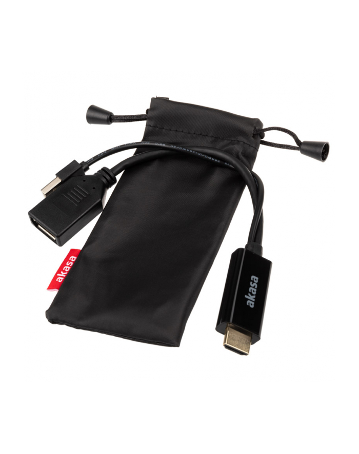 Akasa Adapter Av Hdmi - Displayport + Usb-A Czarny (AKCBHD2425BK) główny