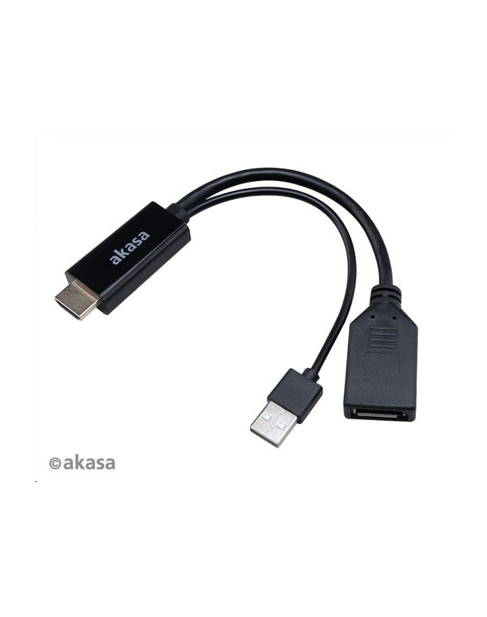 Akasa Adapter Av Hdmi - Displayport + Usb-A Czarny (AKCBHD2425BK) główny