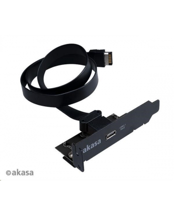 Akasa adapter MB , USB 3.1, PCI závorka s Type-C konektorem, profil 8cm, 50 cm (AKA)