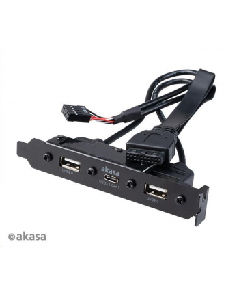 AKASA AKASA AKASA WEWNĘTRZNY KABEL ADAPTERA USB 3.1 GEN 1 Z DWOMA PORTAMI USB 2.0 TYPU A DARMOWA DOSTAWA (AKCBUB5340B (AKCBUB5340BK)  (AKCBUB5340BK)