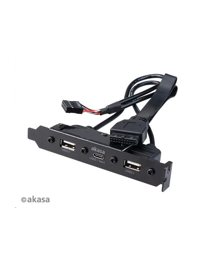 AKASA AKASA AKASA WEWNĘTRZNY KABEL ADAPTERA USB 3.1 GEN 1 Z DWOMA PORTAMI USB 2.0 TYPU A DARMOWA DOSTAWA (AKCBUB5340B (AKCBUB5340BK)  (AKCBUB5340BK) główny