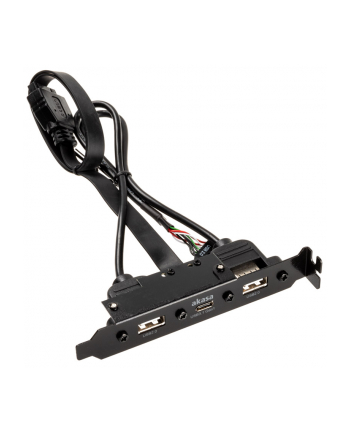 AKASA AKASA AKASA WEWNĘTRZNY KABEL ADAPTERA USB 3.1 GEN 1 Z DWOMA PORTAMI USB 2.0 TYPU A DARMOWA DOSTAWA (AKCBUB5340B (AKCBUB5340BK)  (AKCBUB5340BK) nr 1