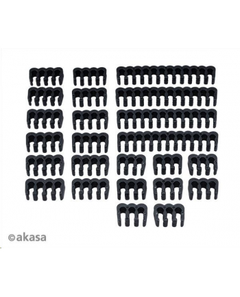 AKASA ZESTAW GRZEBIENI KABLOWYCH - 3MM, CZARNY (ZUUV281)  (ZUUV281) nr 1