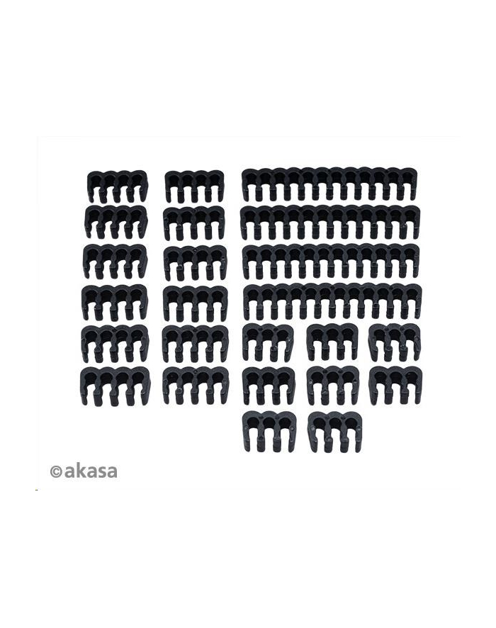 AKASA ZESTAW GRZEBIENI KABLOWYCH - 3MM, CZARNY (ZUUV281)  (ZUUV281) główny