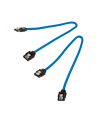 Corsair Kabel Premium z rękawem SATA niebieski 30 cm - 2 sztuki - nr 3