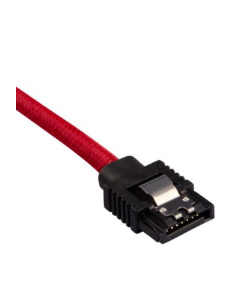 Corsair Premium Sleeved SATA-Kabel rot 60cm - 2er Pack