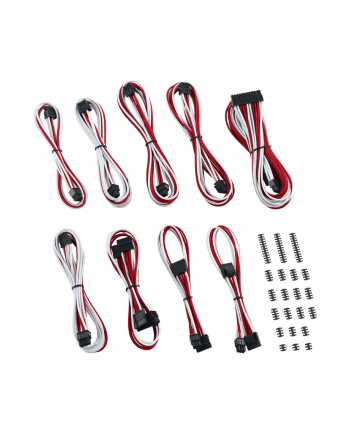 CableMod Classic ModMesh C-Series Corsair Zestaw kabli RMi i RMx - biały / czerwony