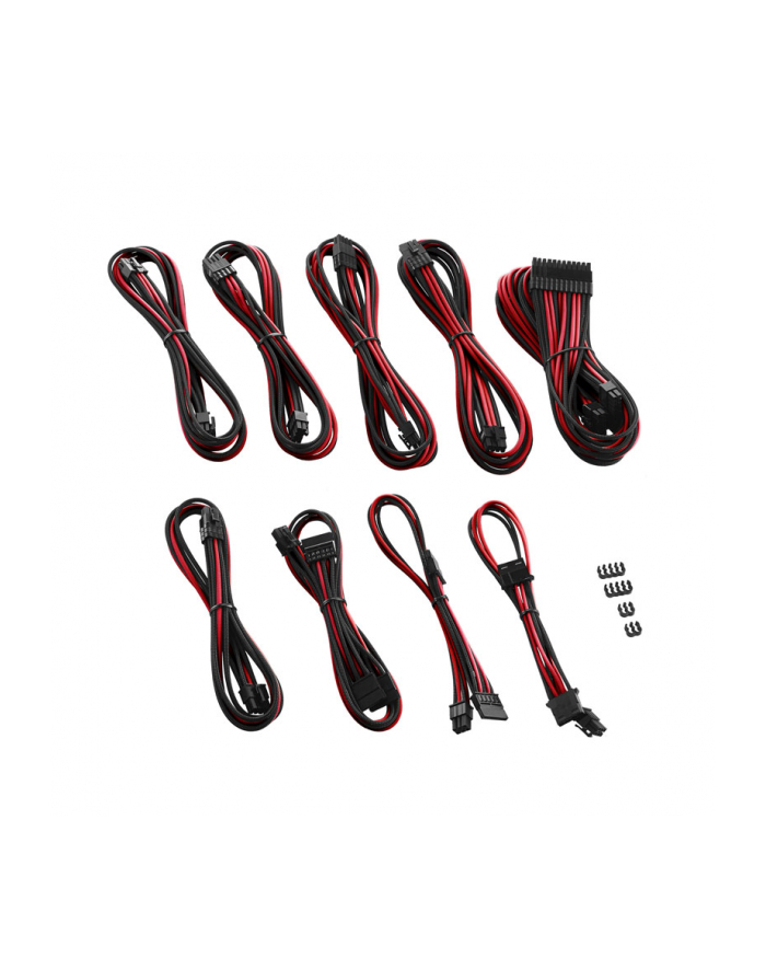 CableMod Zestaw PRO ModMesh RT z serii ASUS ROG / Seasonic - Czarny / Czerwony główny