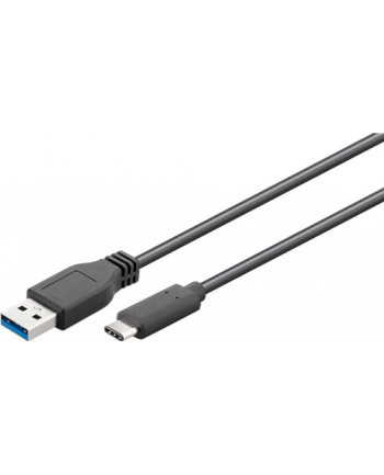 Goobay Kabel USB 3.0,USB 3.1 USB A wtyk, USB C wtyk 1m czarny (67890)