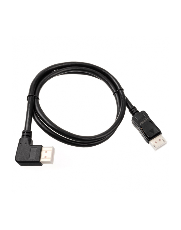 INLINE KABEL 8K (UHD-2) DISPLAYPORT KABEL, LINKS GEWINKELT, CZARNY - 1M (17151L)  (17151L) główny