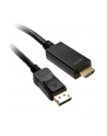 InLine Kabel InLine InLine Kabel adapter HDMI - DP (DisplayPort) z konwerterem - obługa 4K/60Hz - czarny - 3m (17183I) - nr 3