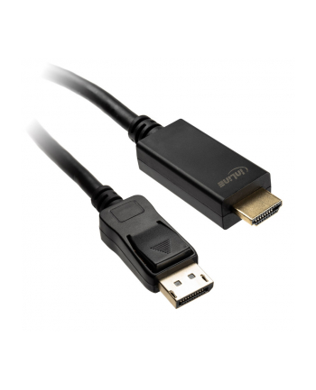 InLine Kabel InLine InLine Kabel adapter HDMI - DP (DisplayPort) z konwerterem - obługa 4K/60Hz - czarny - 3m (17183I)