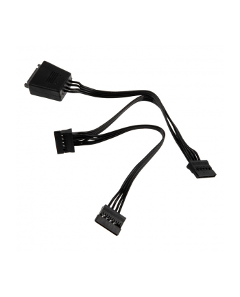 SILVERSTONE  SILVESTONE CP06-L, Y-KABEL SATA / - CZARNY (SSTCP06L)  (SSTCP06L)