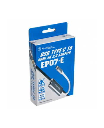 Silverstone Adapter Usb Sst-Ep07C-E - 3.1 Type C Auf Hdmi V2.0B (SSTEP07CE)