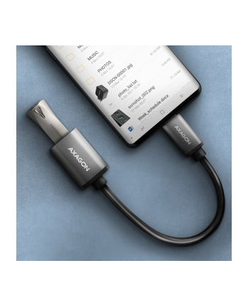 Axagon RUCM-AFAC kabelová redukce USB-C male <-> USB-A female, 20cm, USB 3.2 Gen 1, 3A, ALU (AXN)