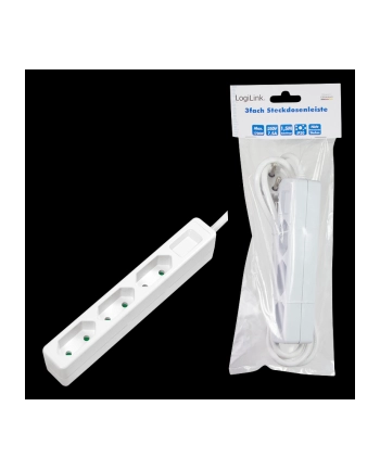 Logilink Zwykła 3 Gniazd 1.5M 1Xusb Biały (Lps229) nr 2