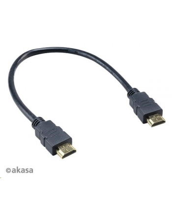 Akasa kabel 4K HDMI na HDMI, 4K@60Hz, pozlacené konektory, 30cm (AKA)