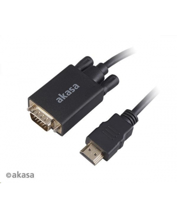 Akasa kabel HDMI na VGA, pozlacené konektory, 2m (AKA)