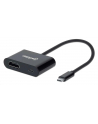 MANHATTAN MANHATTAN MANHATTAN ADAPTER USB USB-C - HDMI + USB-C CZARNY DARMOWA DOSTAWA OD 100 ZŁ (153416)  (153416) - nr 1