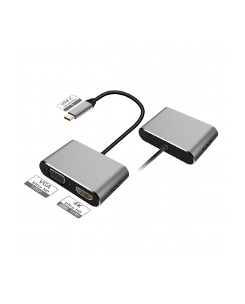 PLATINET PLATINET ADAPTER USB-C/HDMI/VGA 45224  (PMMA9832)