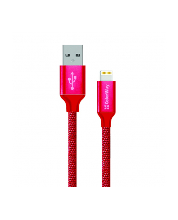 Colorway Data Cable Apple Lightning Charging cable Fast and safe charging; Stable data transmission 1m Czerwony (CWCBUL004RD)