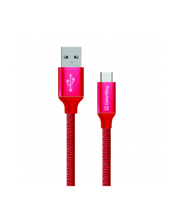 Colorway Kabel USB-C to USB 2.0 1m Czerwony (CWCBUC003RD)