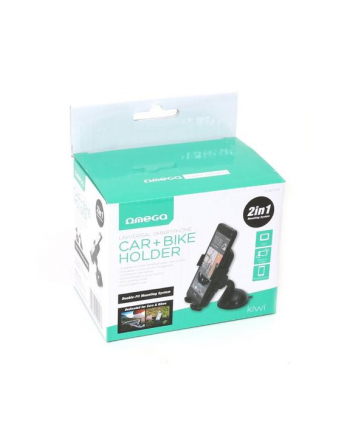 Omega Uniwersalny Uchwyt Samochodowy I Rowerowy Kiwi Czarny (OUBCHKB) nr 1