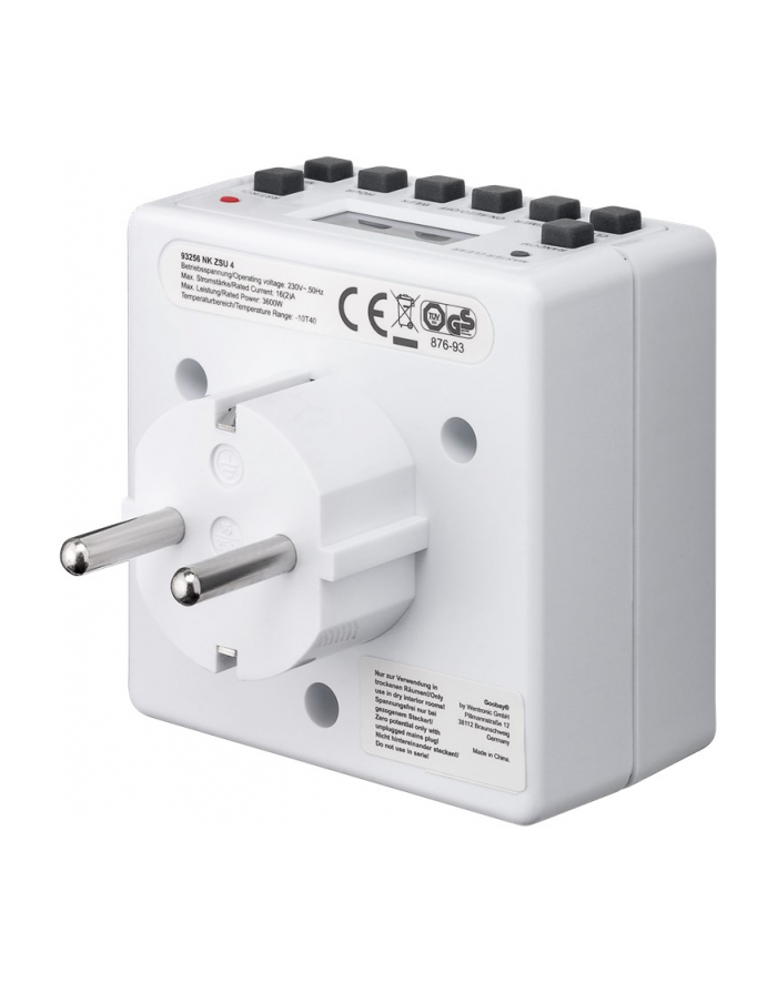 Goobay Cyfrowy Przełącznik Czasowy Zsu Ip20 40849932564 główny