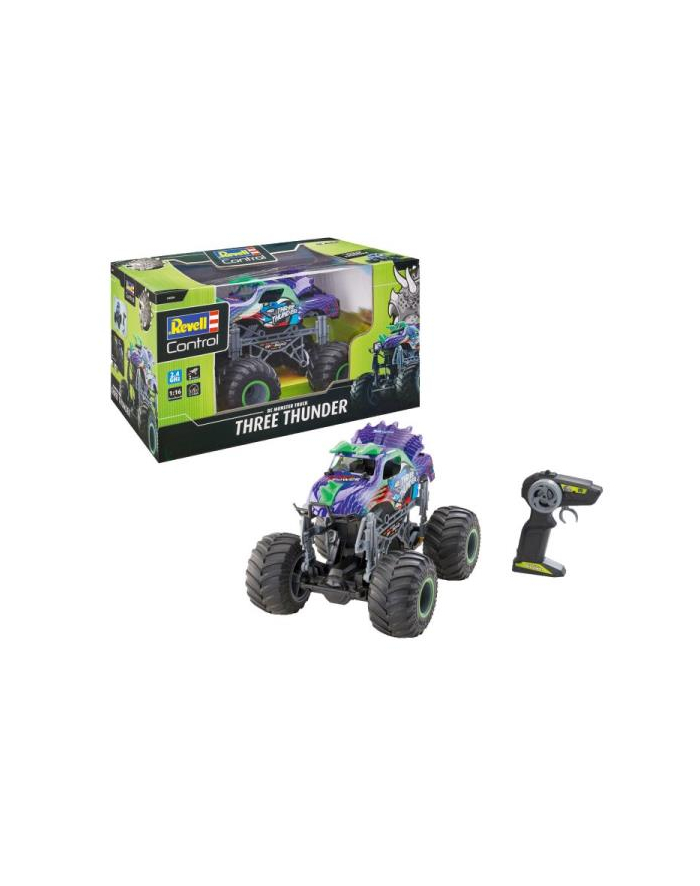 Auto na radio Dino Monster Truck '';Three Thunder''; 24556 Revell główny