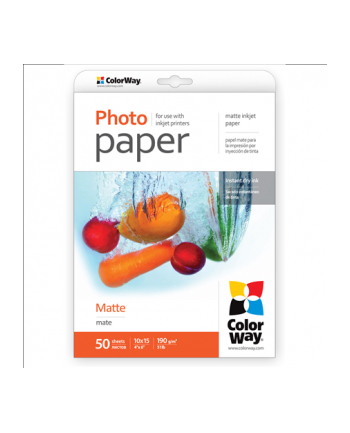 ColorWay Matte Photo Paper, 10x15, 190 g/m2, PM1900504R