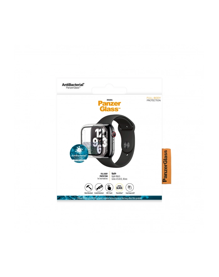 Panzerglass Full Protection dla Apple Watch 4/5/6/SE 40mm Przezroczysta ramka (3642) główny