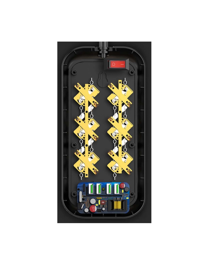 COLORWAY POWER SOCKET CW-CHE64B BLACK, 4XUSB, 2 M, 250 V, 6 EURO SOCKETS, 17 W ...NIE Z TEJ ZIEMI - OFERTY Z KOSMOSU (CWCHE64B) główny