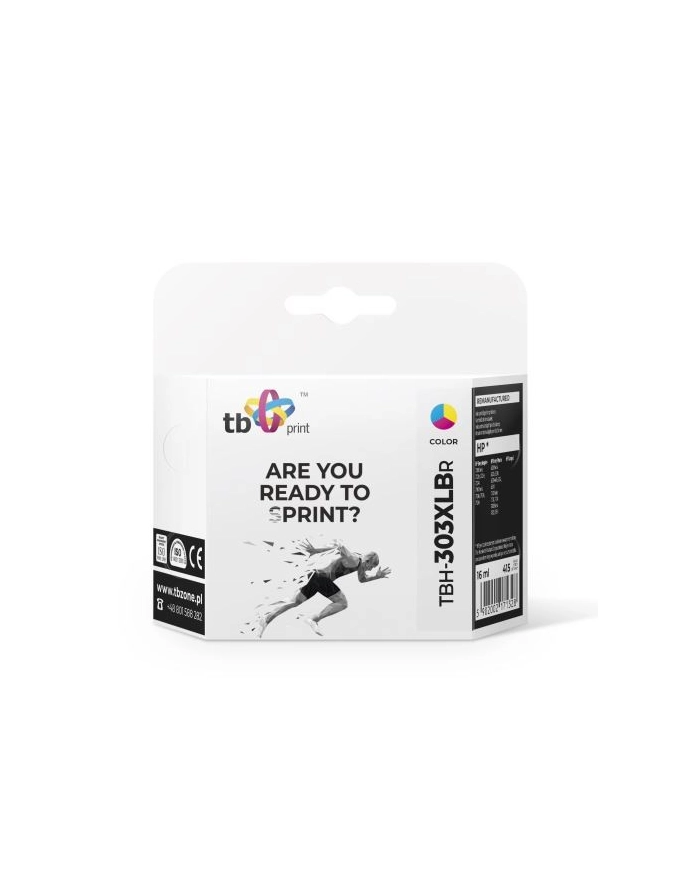 tb print Tusz do HP Envy Photo 6200 TBH-303XLCR CMY refabrykowany główny
