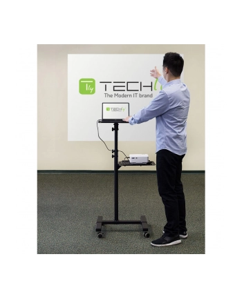 Techly Uchwyt Do Projektorów Wózek Stolik Prezentacyjny Projektora I Notebooka Mobilny nr 1