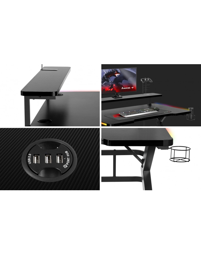 Huzaro Biurko Gamingowe Hero 5.0 Rgb główny