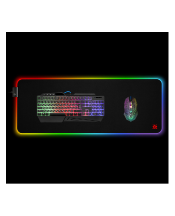 Defender Podkładka Gaming Ultra Light 900X350X4Mm Podświetlenie Led Rgb (50566)