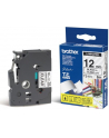 TAŚMA BROTHER TZ131- 12MM X 8M CZARNY/BEZBARWNY - nr 2