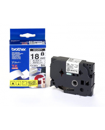 TAŚMA BROTHER TZSE4- 18MM X 8M SECURITY PLOMBOWA